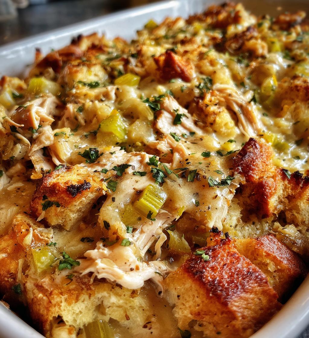 crockpot chicken stuffing
