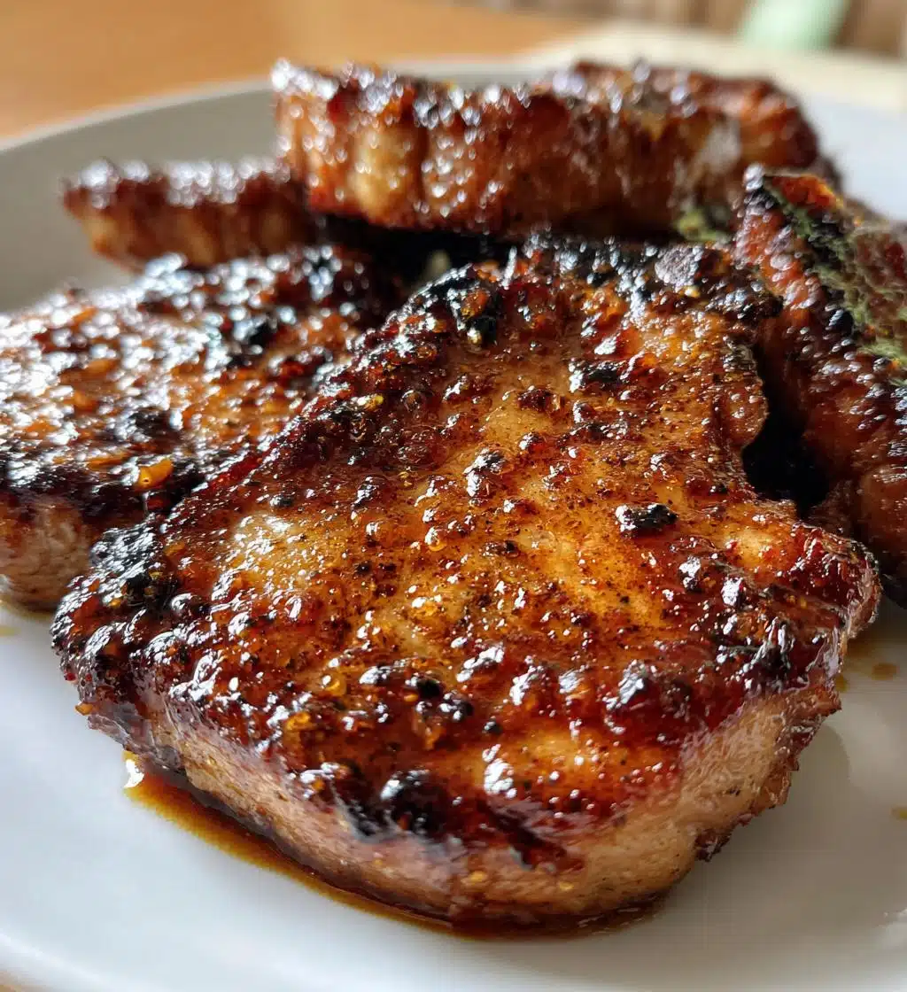 delicious brown sugar chops - detail 1