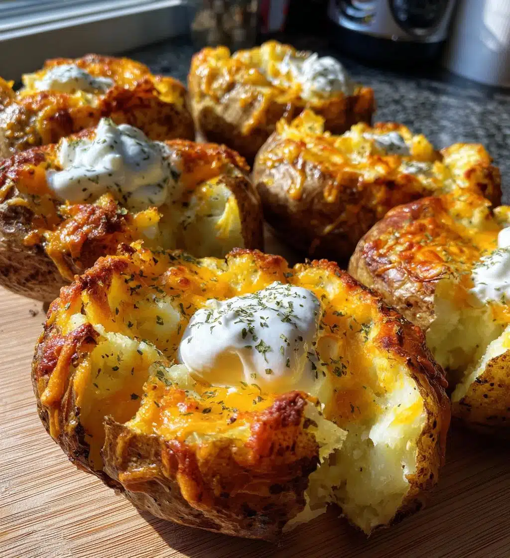 easy and cheesy ranch baked potatoes - detail 1