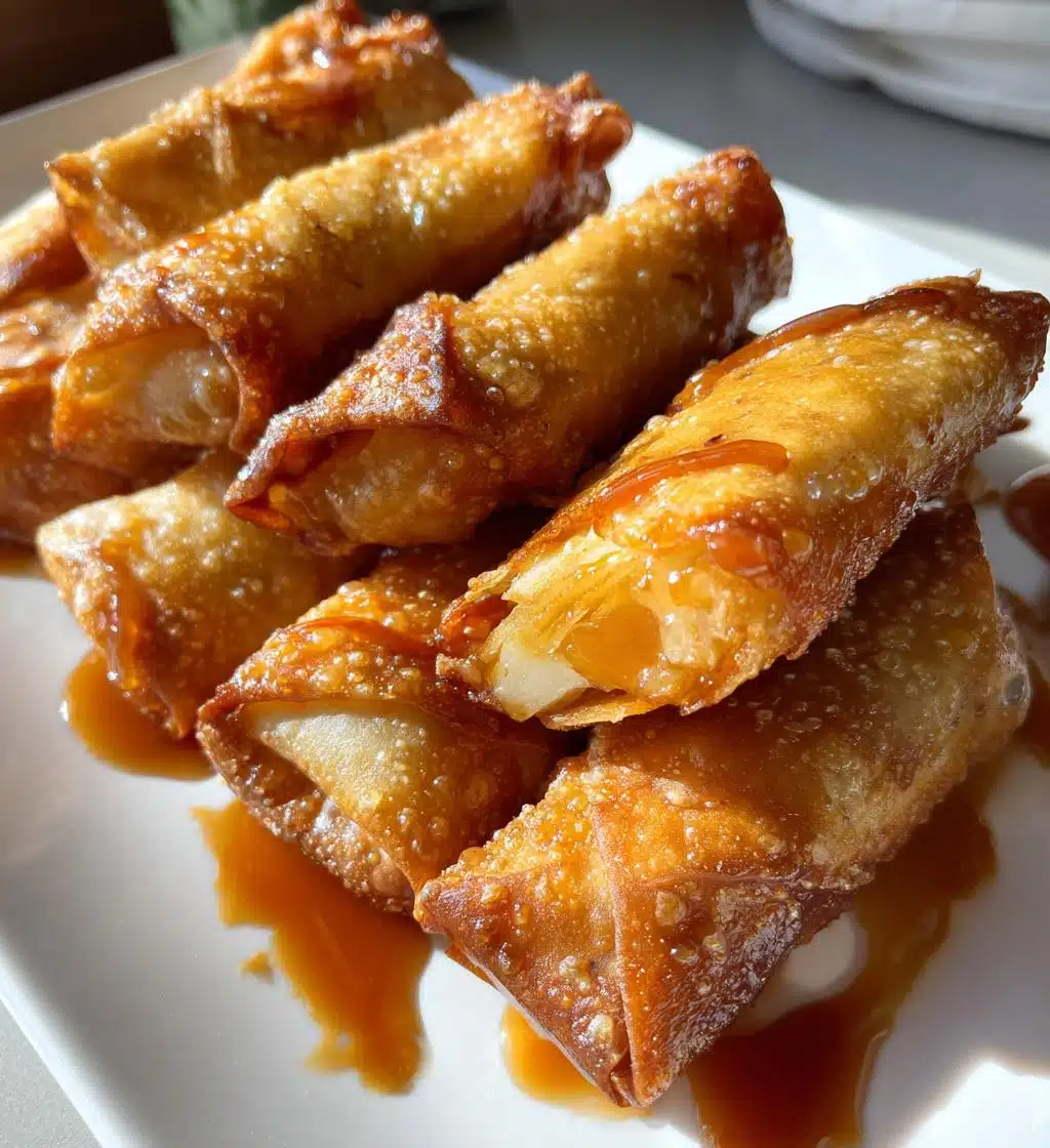 easy apple pie egg rolls