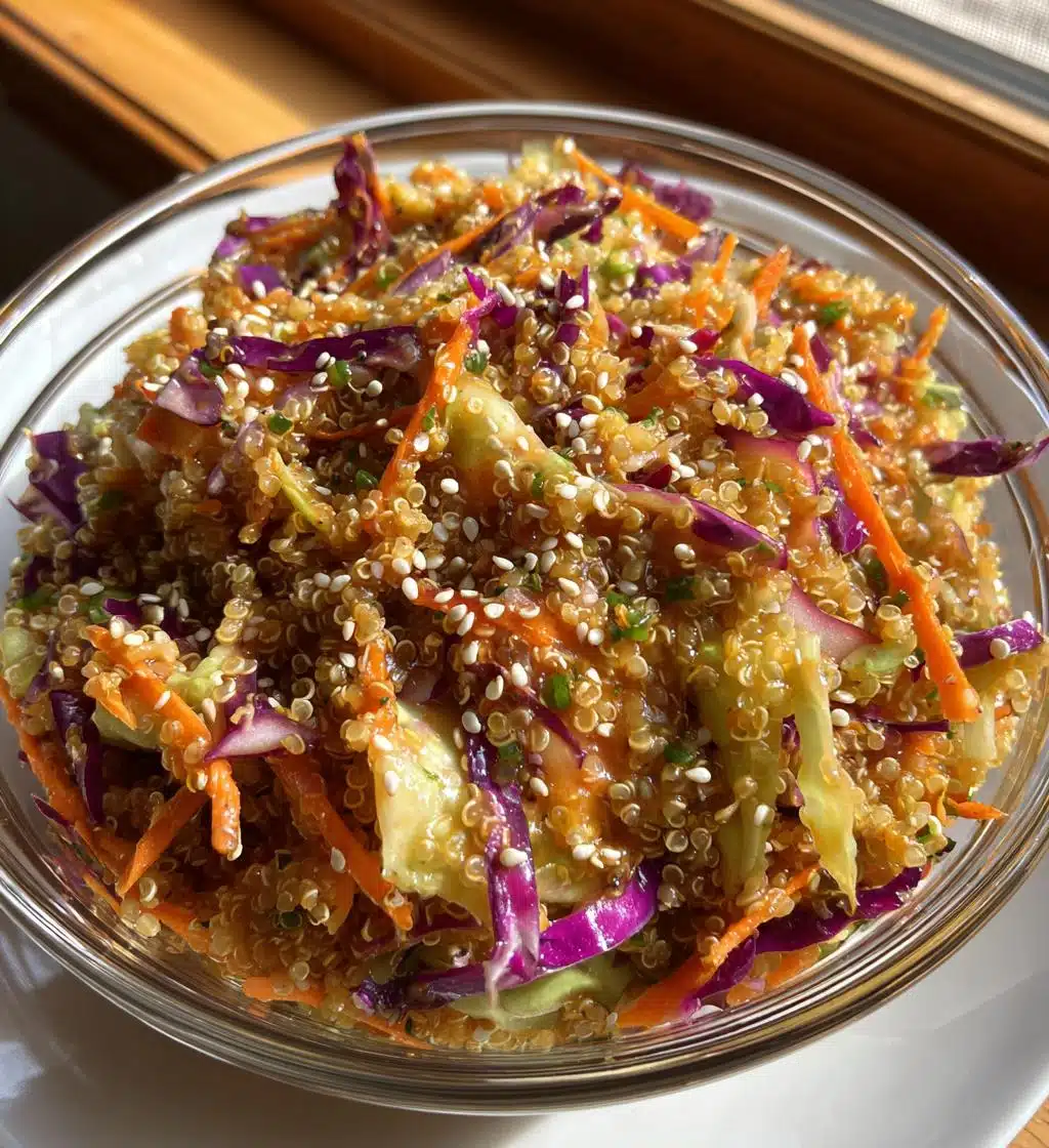 easy sesame quinoa slaw - detail 1