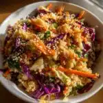 easy sesame quinoa slaw