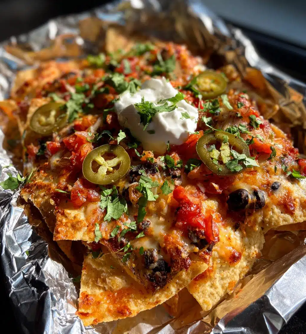 foil pack baked nachos recipe - detail 1