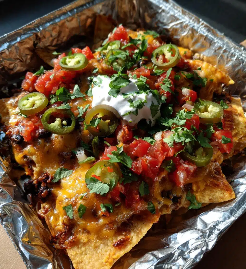 foil pack baked nachos recipe