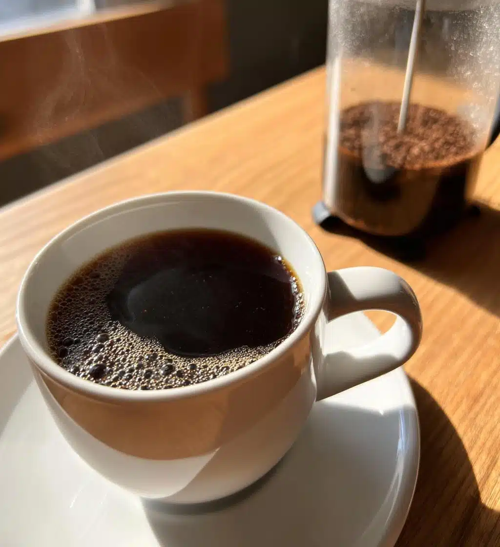 french press coffee - detail 1