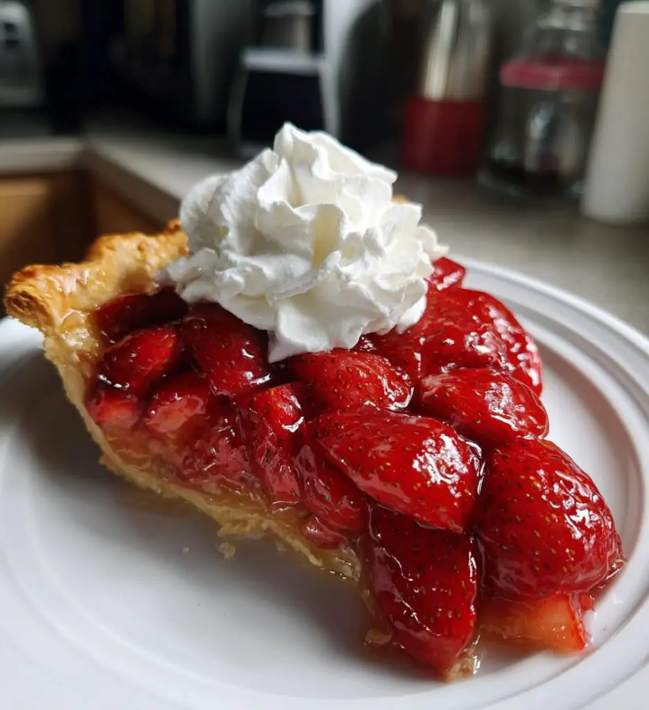fresh strawberry pie