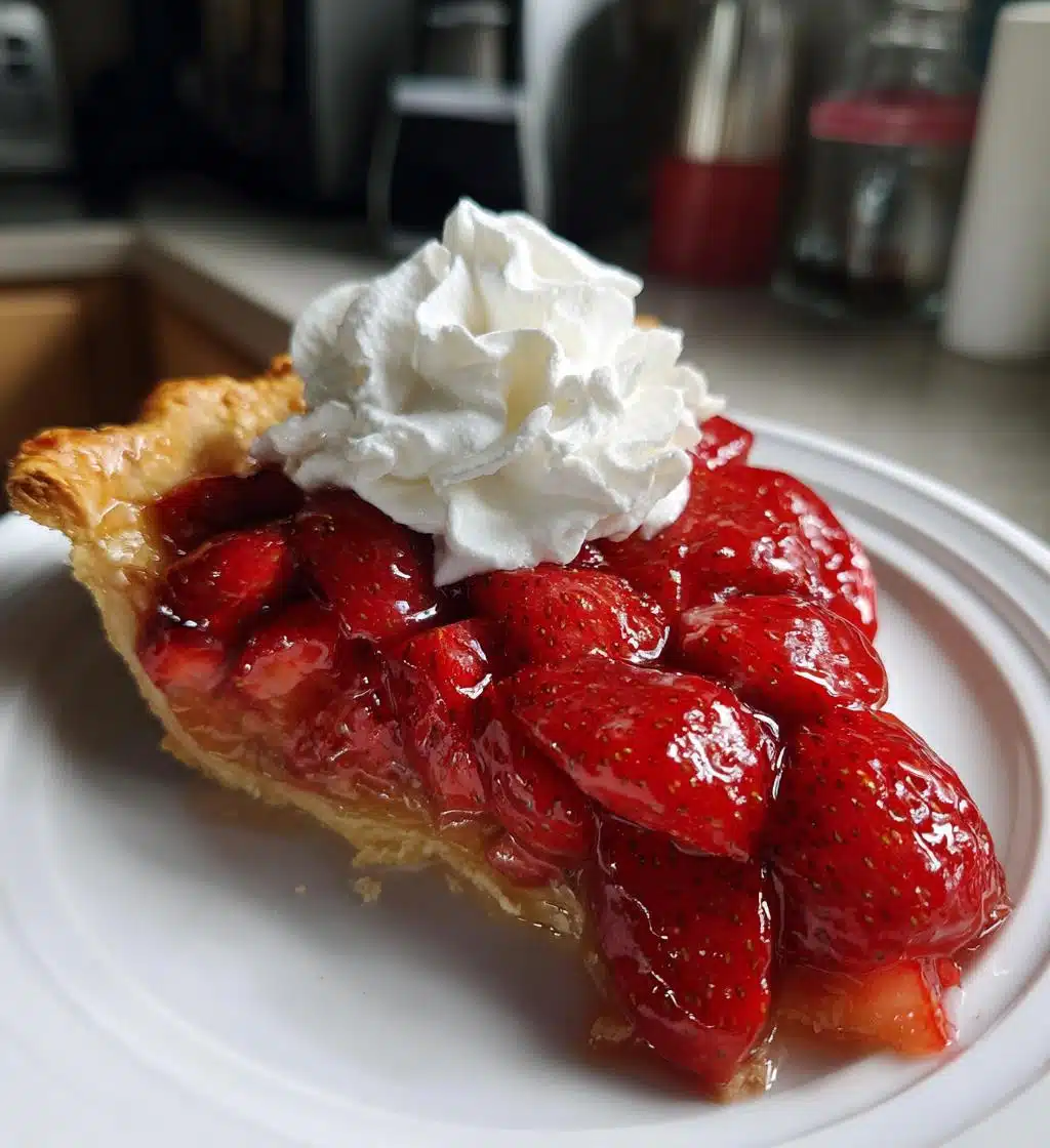 fresh strawberry pie