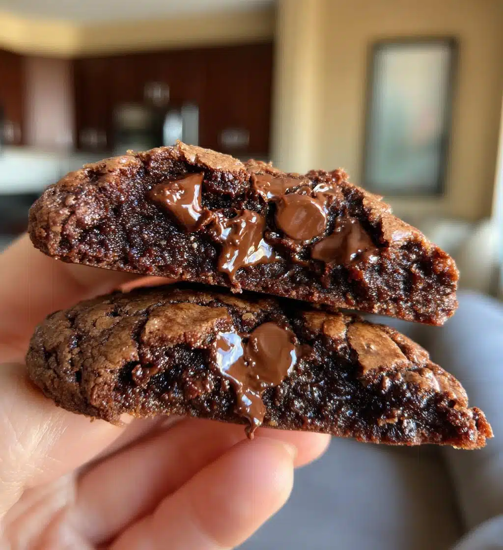fudgy brownie cookies - detail 1