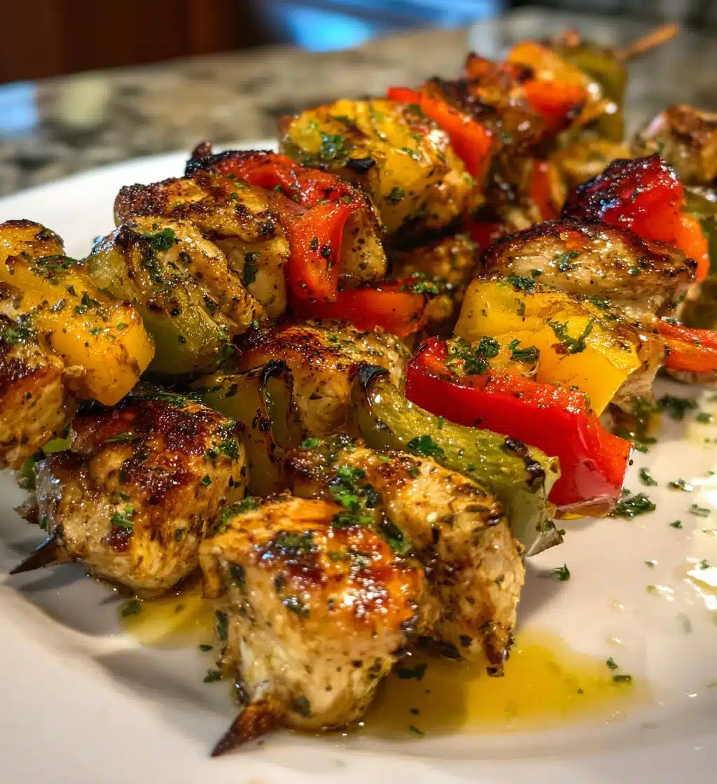 grilled chicken kabobs - detail 1