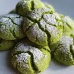 grinch crinkle cookies