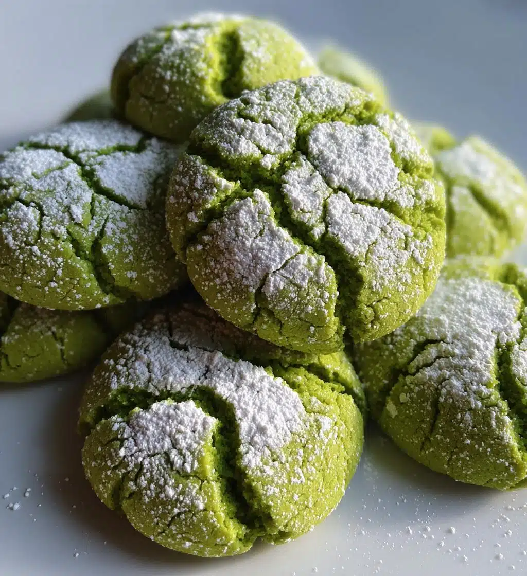 grinch crinkle cookies