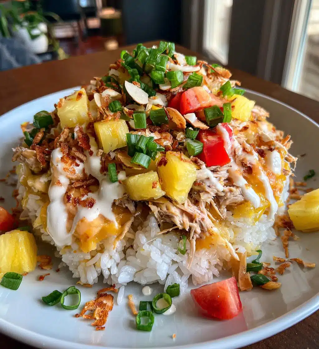 hawaiian haystacks - detail 1