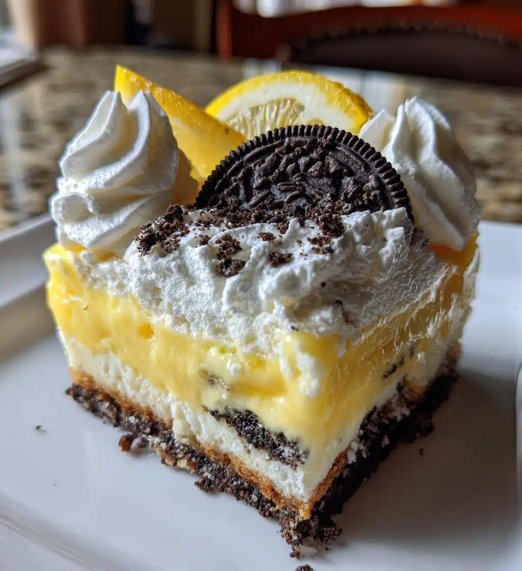 heavenly lemon oreo dessert