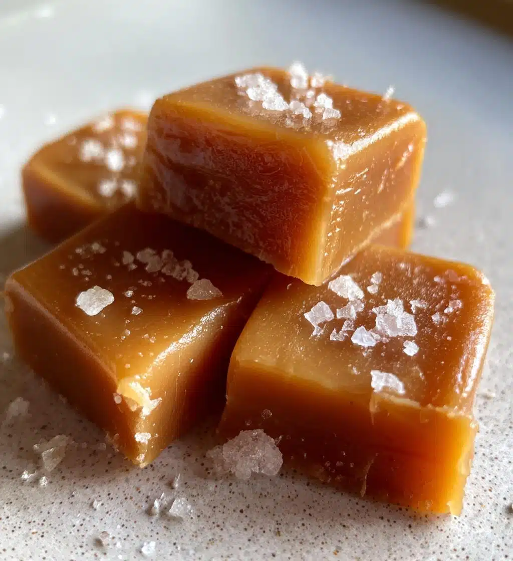 homemade caramels - detail 1