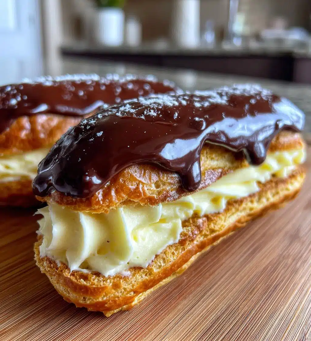 homemade eclairs - detail 1