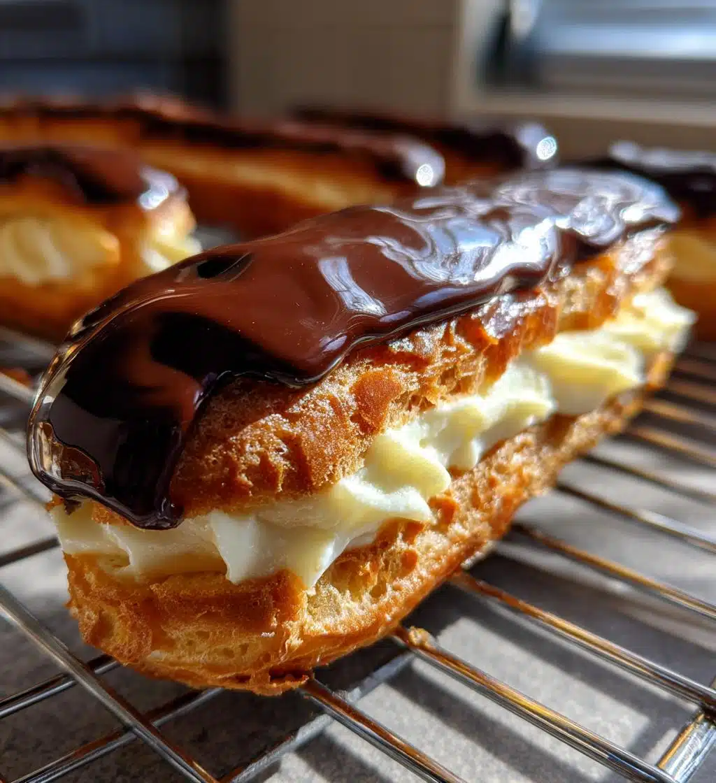 homemade eclairs