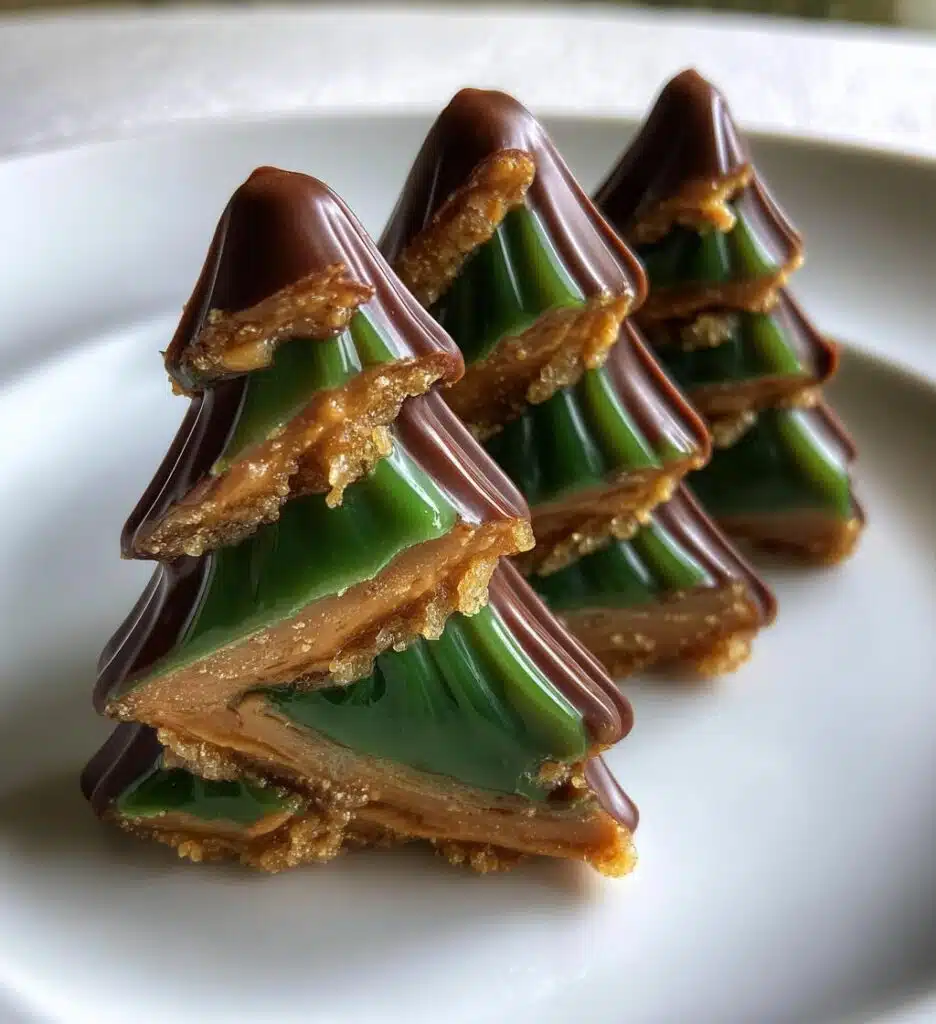 homemade reeses peanut butter christmas trees
