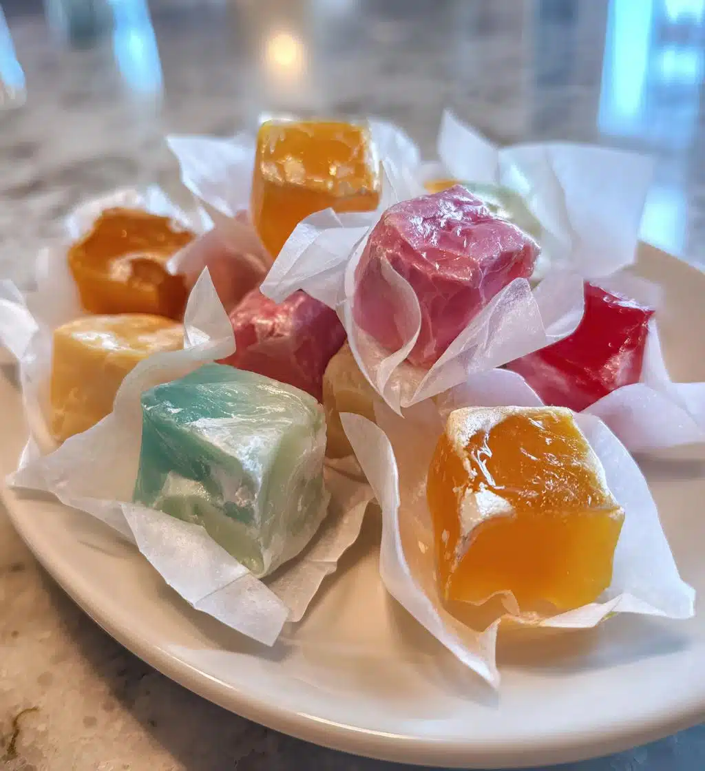 homemade saltwater taffy - detail 1