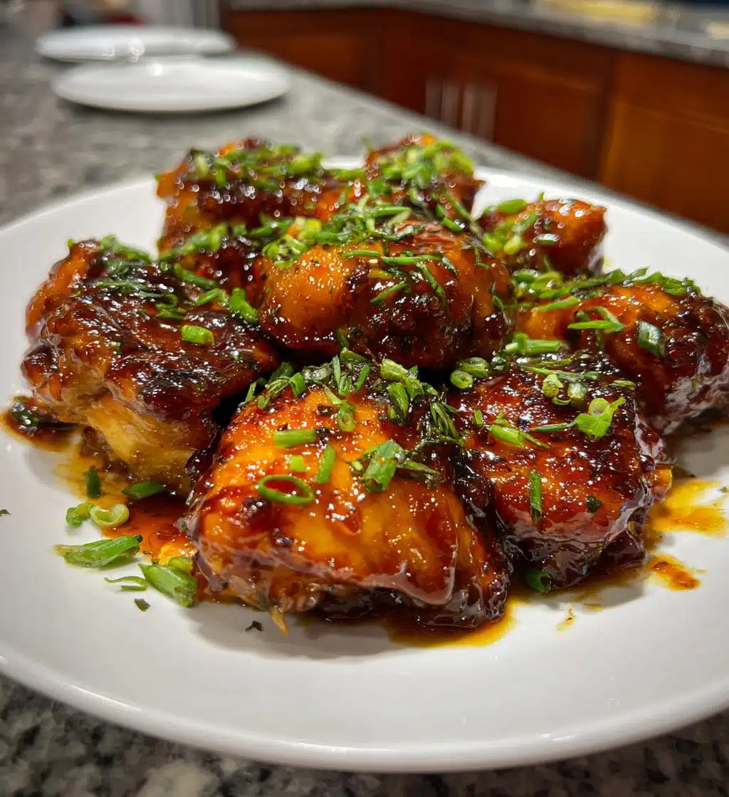 honey garlic chicken - detail 1
