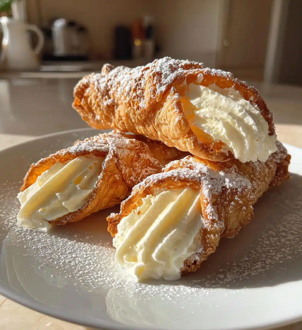 italian cream stuffed cannoncini