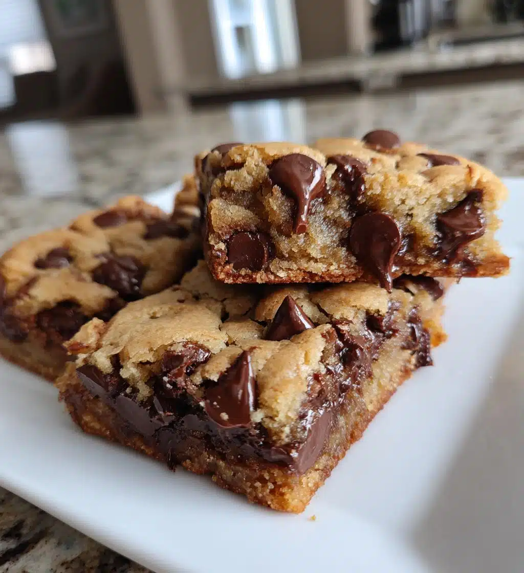 lazy chocolate chip cookie bars