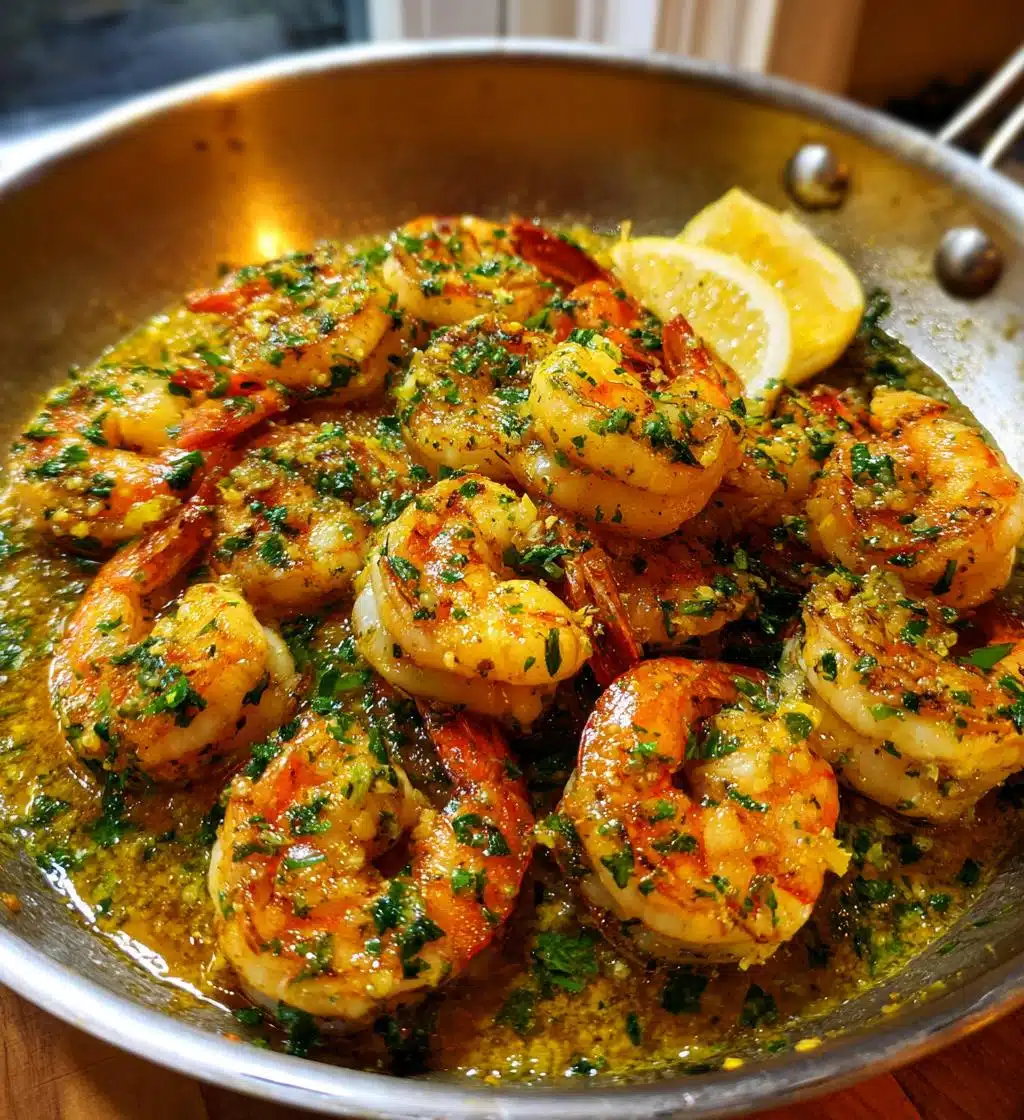 lemon infused garlic butter shrimp delight