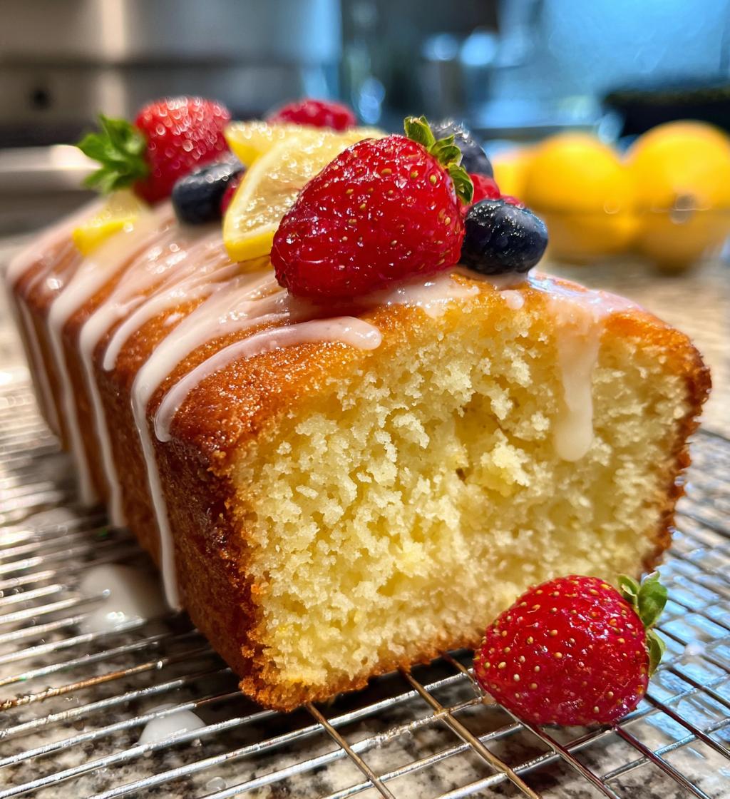 lemon yogurt cake - detail 1