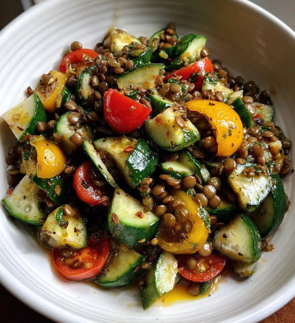 lentil salad - detail 1