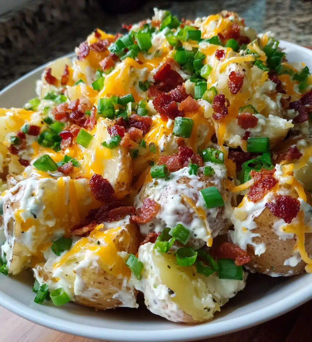 loaded baked potato salad recipe - detail 1