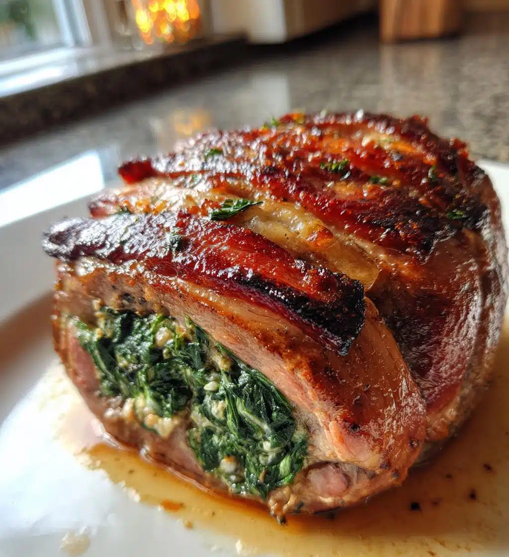 loin stuffed with ham