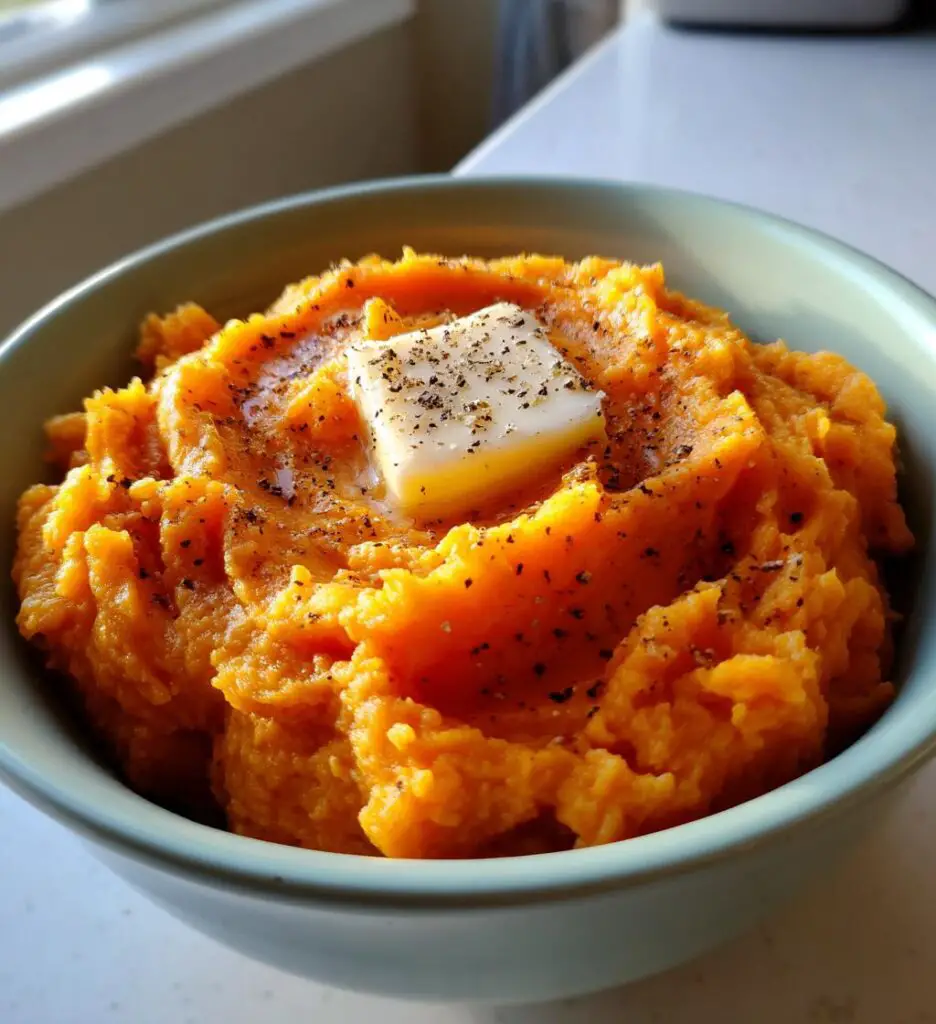 mashed sweet potatoes