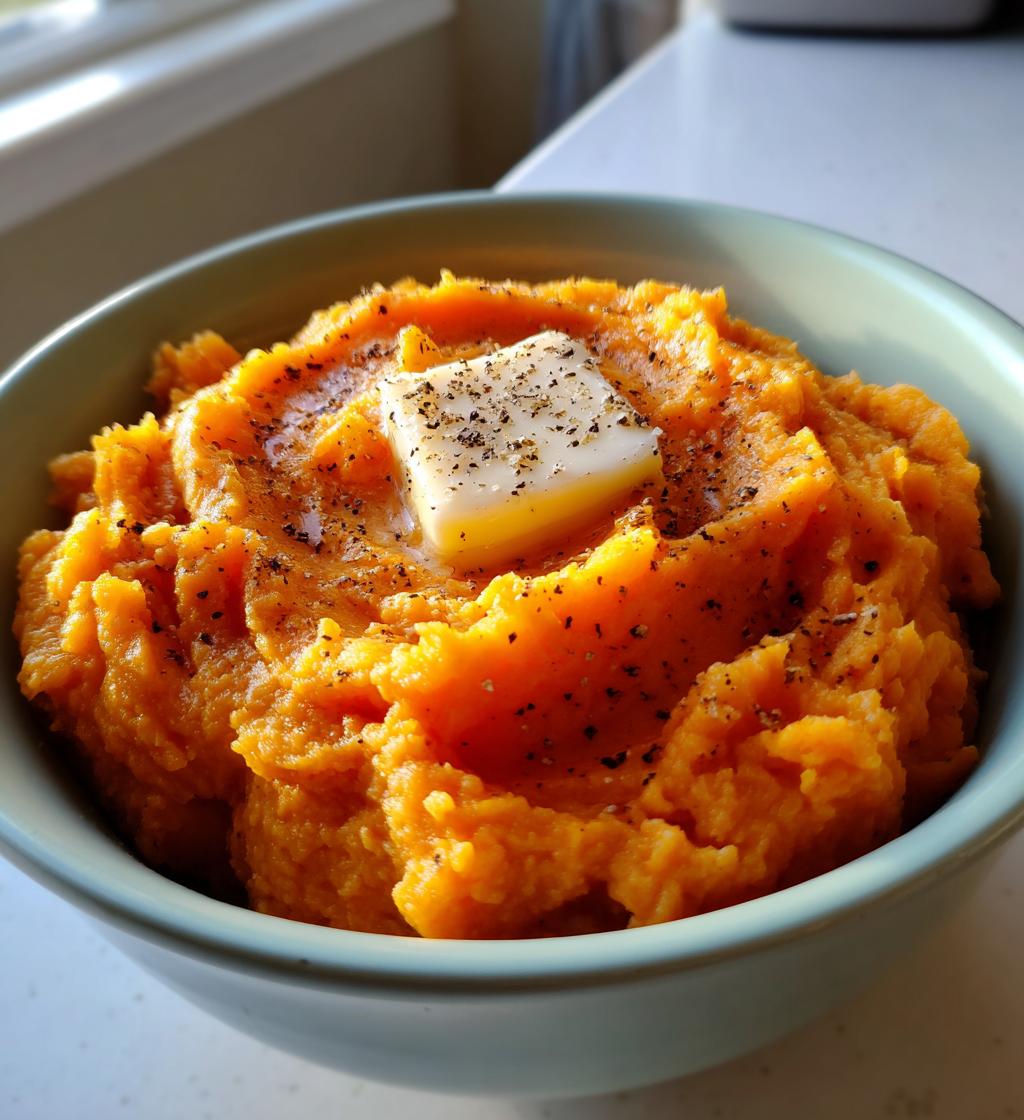mashed sweet potatoes