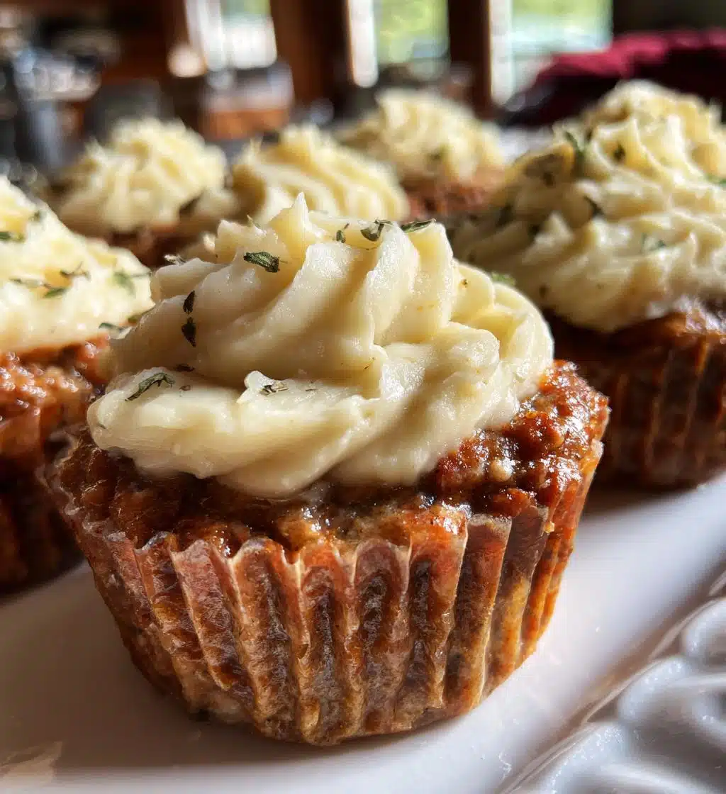 meatloaf cupcakes potato frosting
