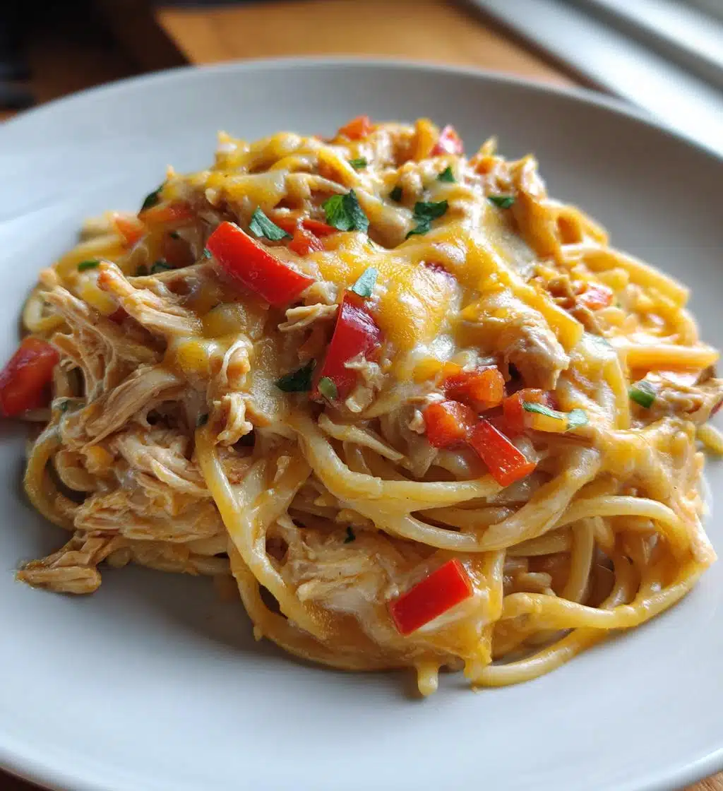mexican chicken spaghetti - detail 1