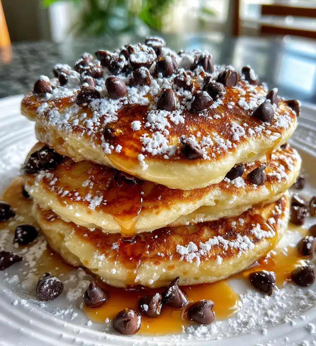 mini chocolate chips pancakes - detail 1