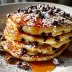 mini chocolate chips pancakes