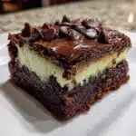mint fudge stuffed brownies