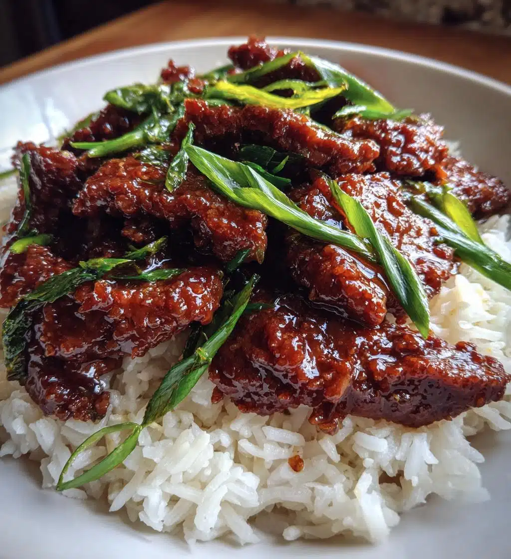 mongolian beef - detail 1
