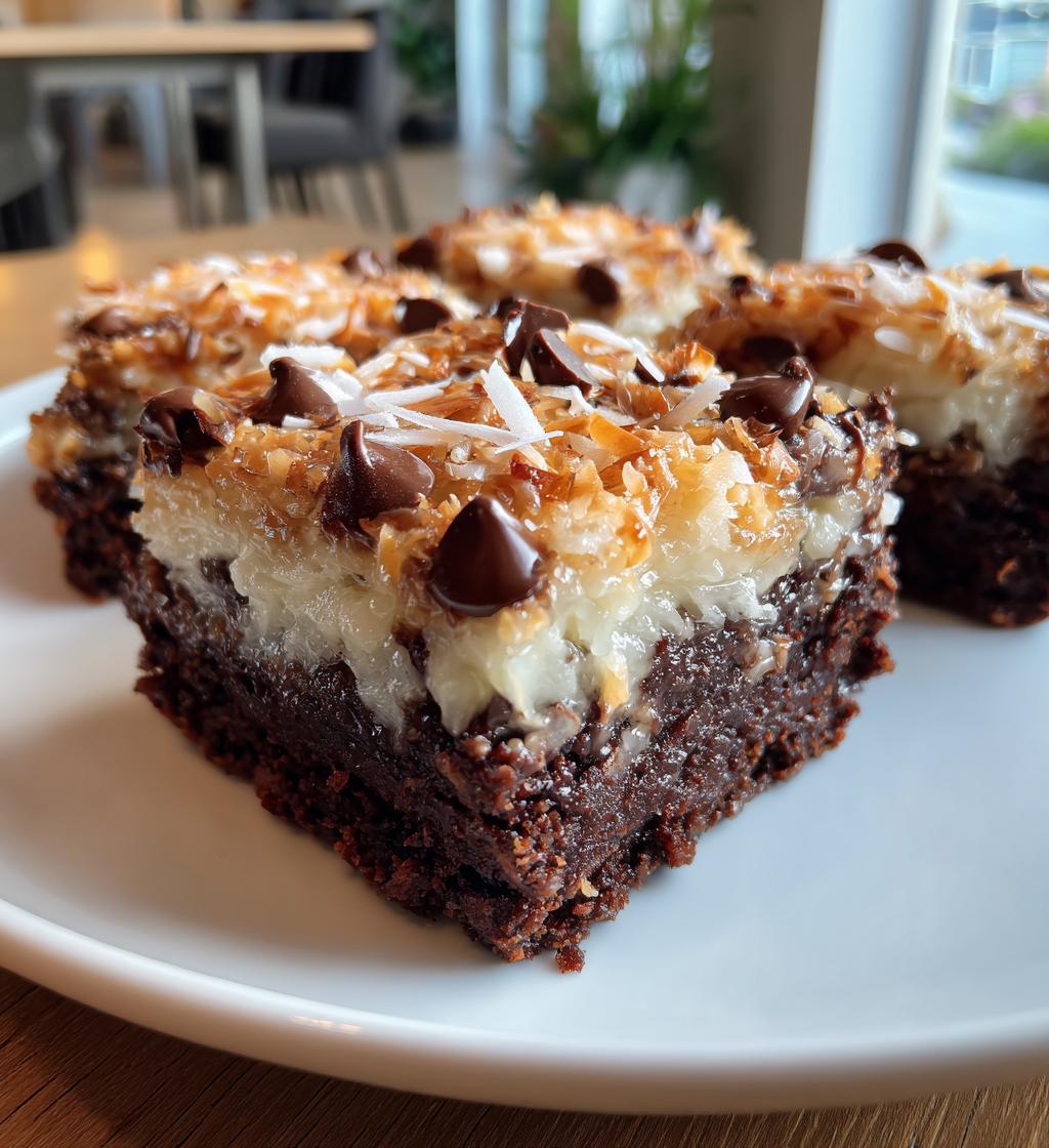 mounds brownies - detail 1