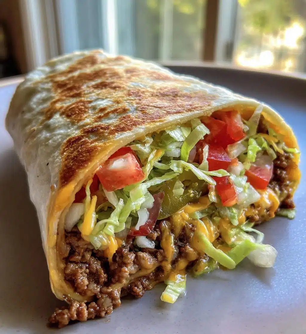 nacho cheese beef wrap