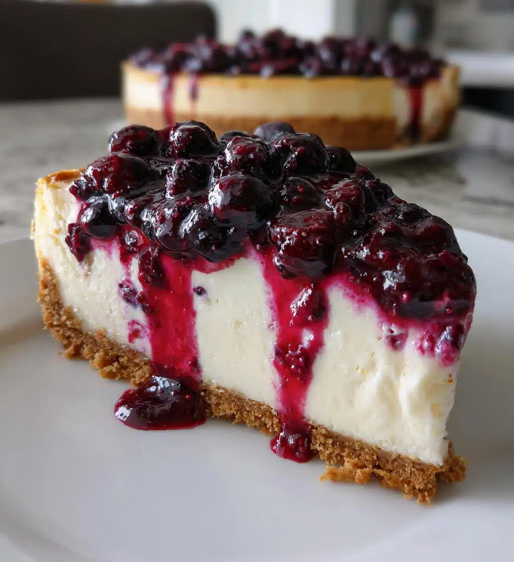 no bake blueberry cheesecake