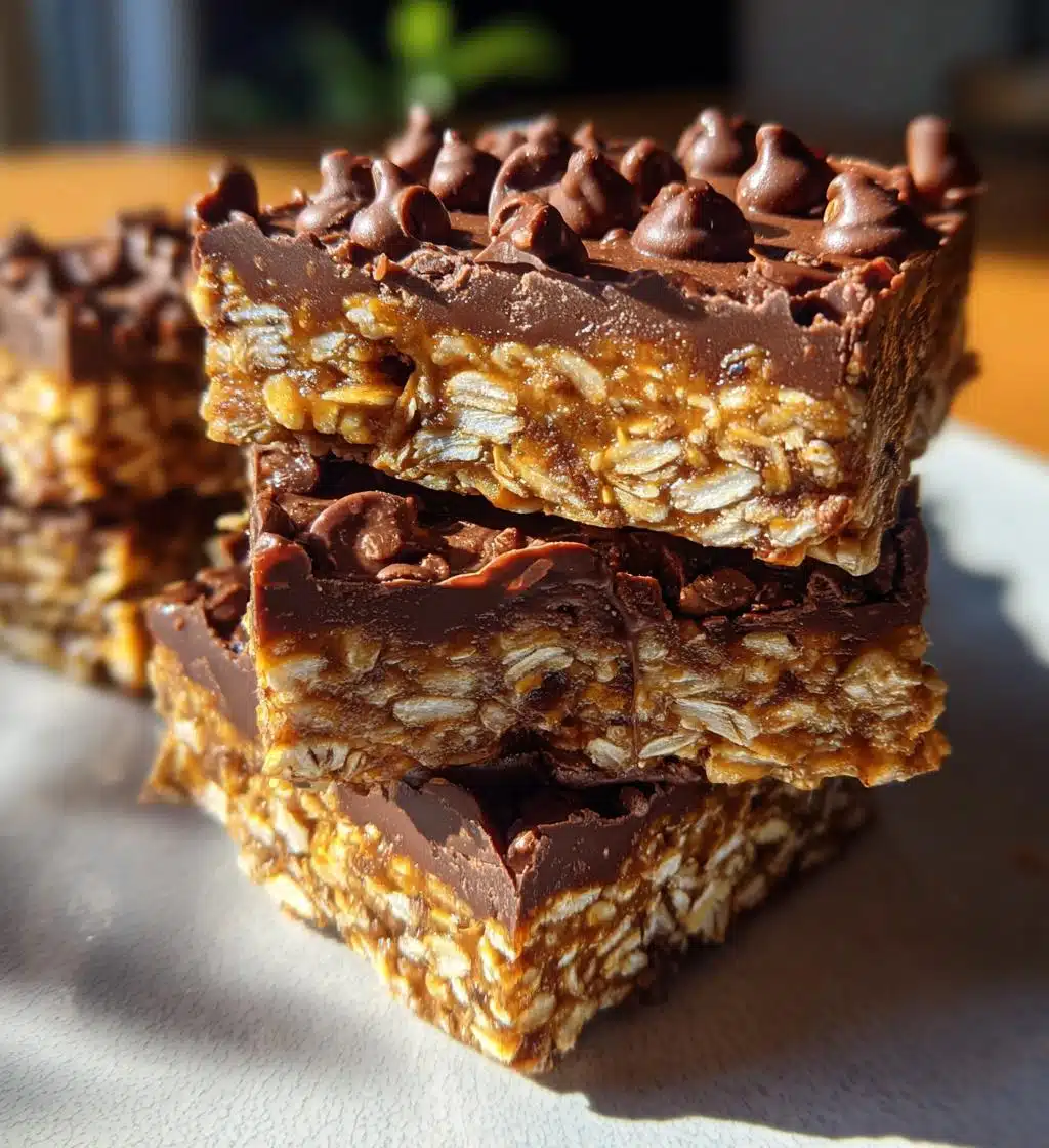 no bake chocolate oat squares recipe
