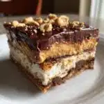 no bake peanut butter chocolate lasagna