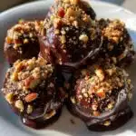 no bake pecan pie balls with chocolate coating