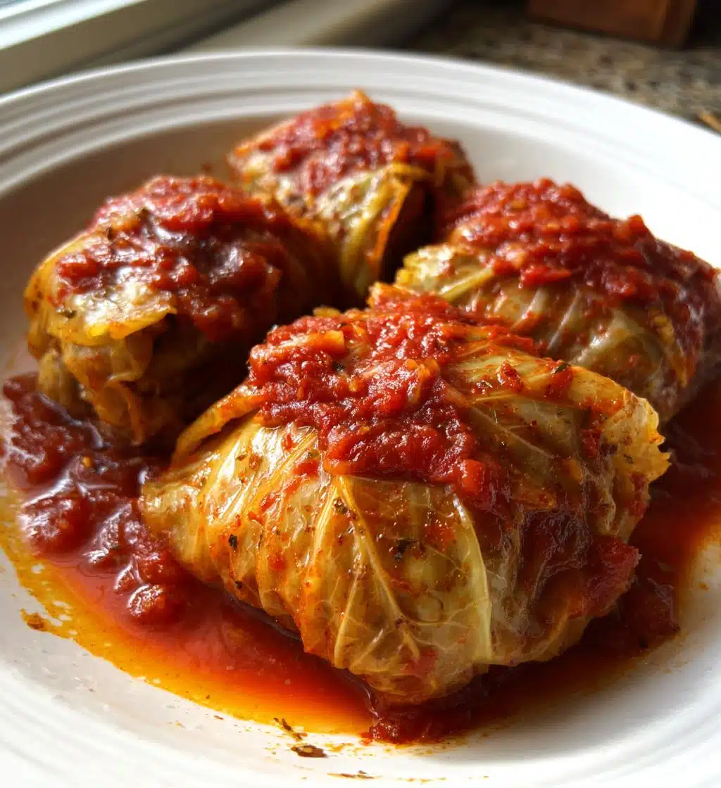 old fashioned stuffed cabbage rolls - detail 1