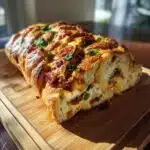 olive bacon and cheese bread