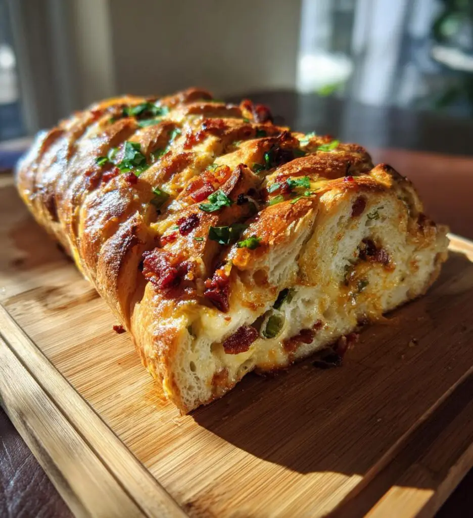 olive bacon and cheese bread
