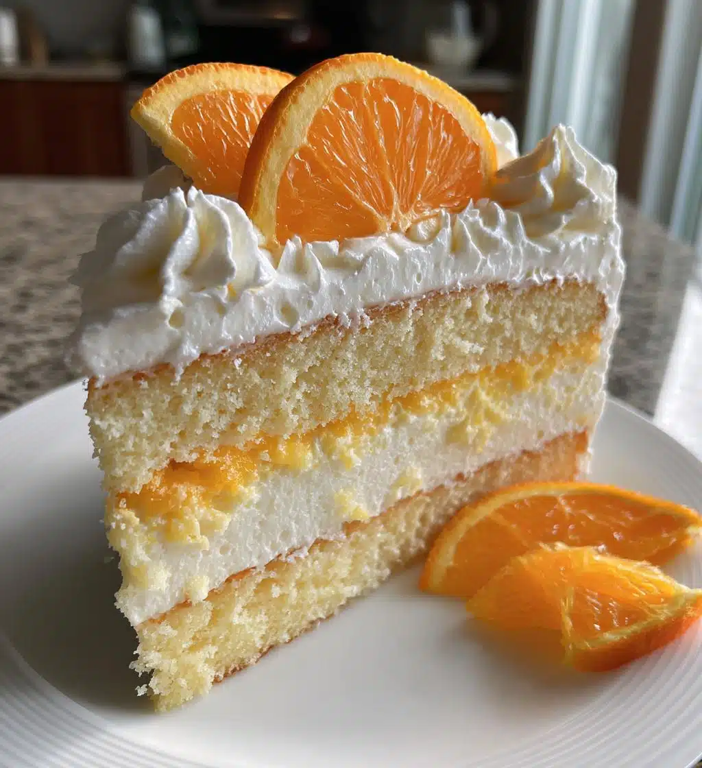 orange creamsicle cake - detail 1