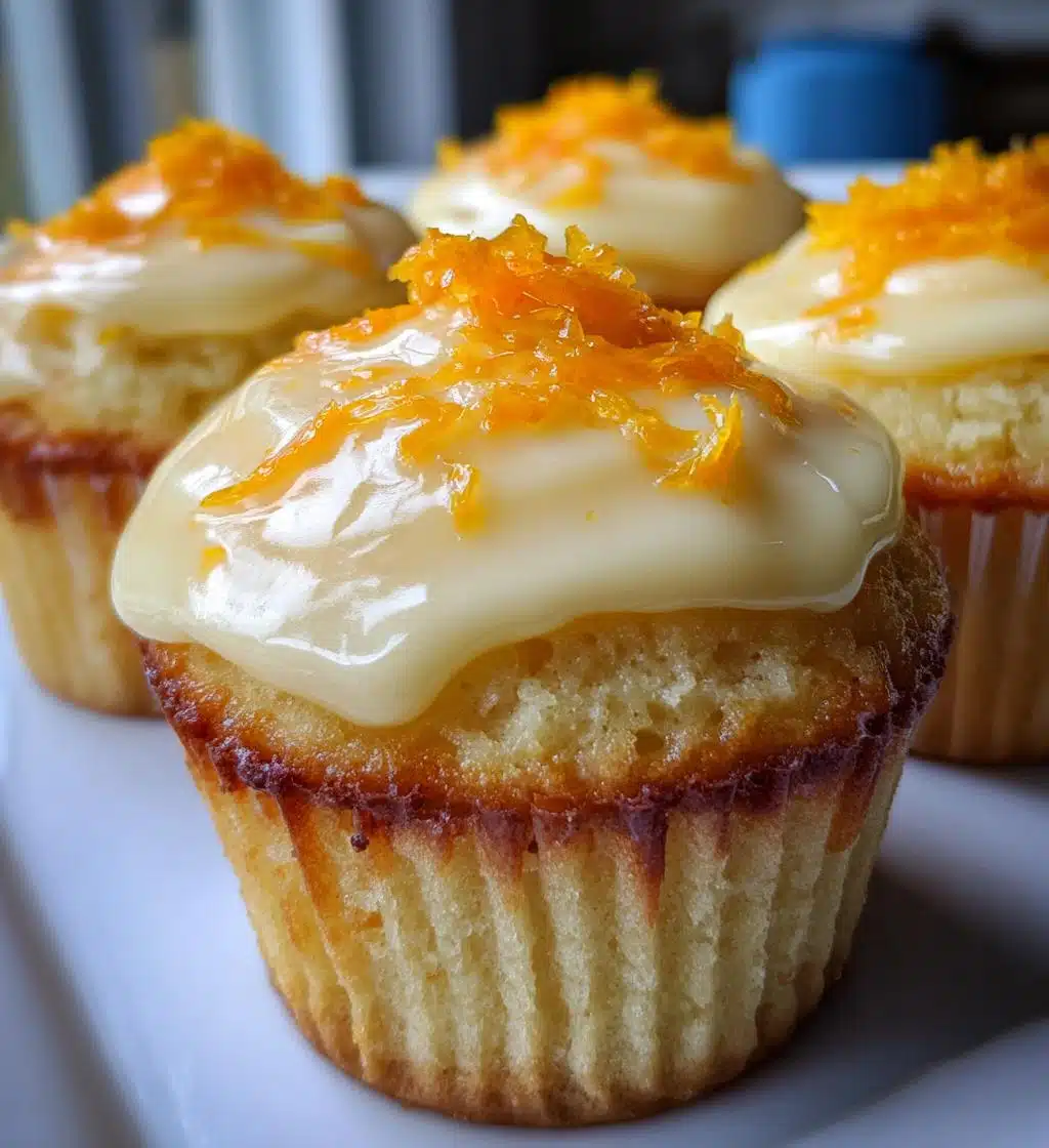 orange cupcakes - detail 1