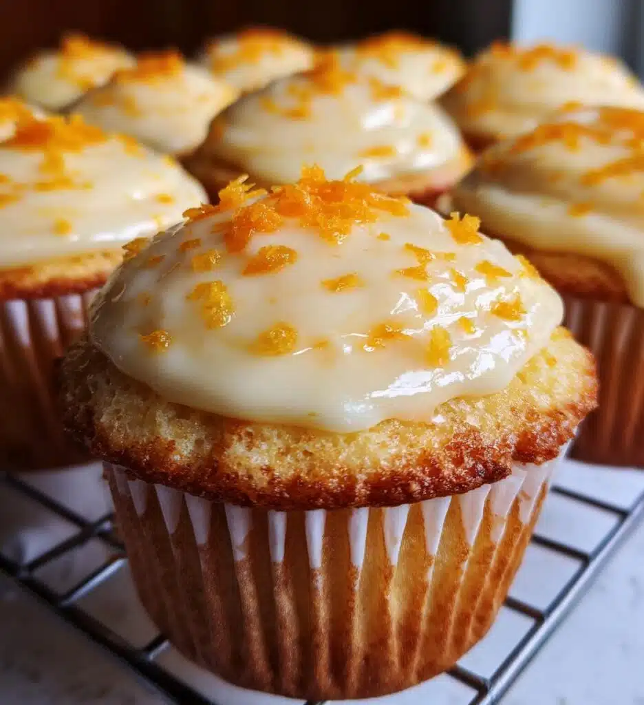 orange cupcakes